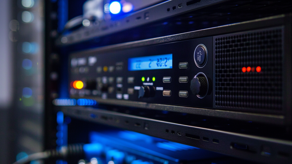 Close-up of enterprise-grade sound masking control