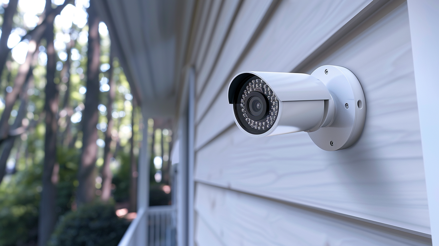 Modern weatherproof outdoor security camera