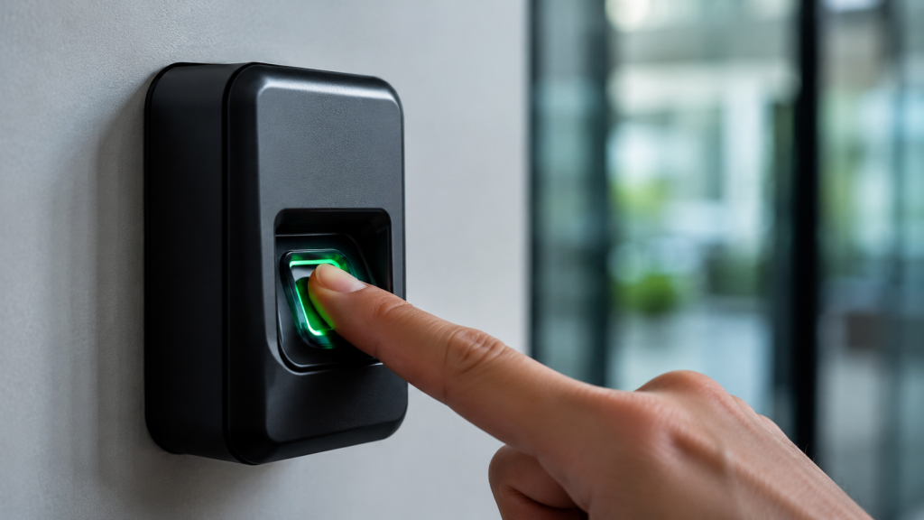 Fingerprint scanner in office environment