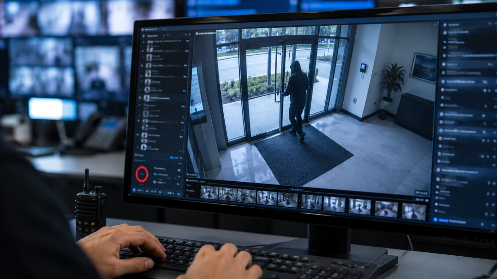 Security monitoring workstation in action