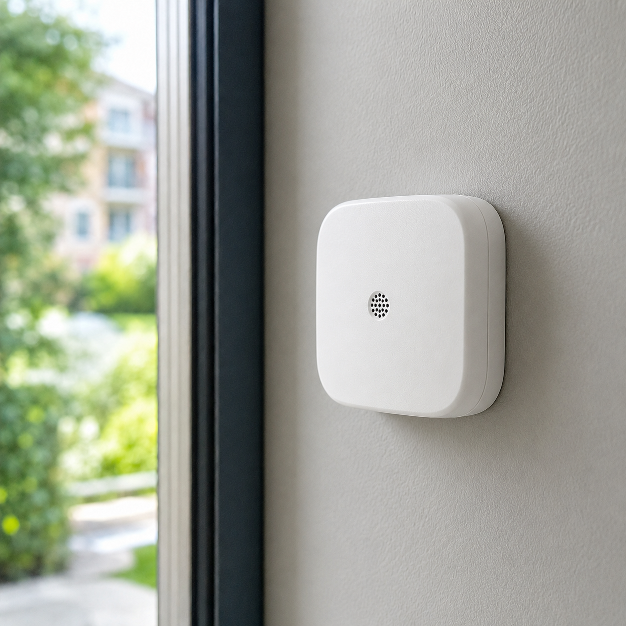 Minimalist Wall Sensor in Daylight
