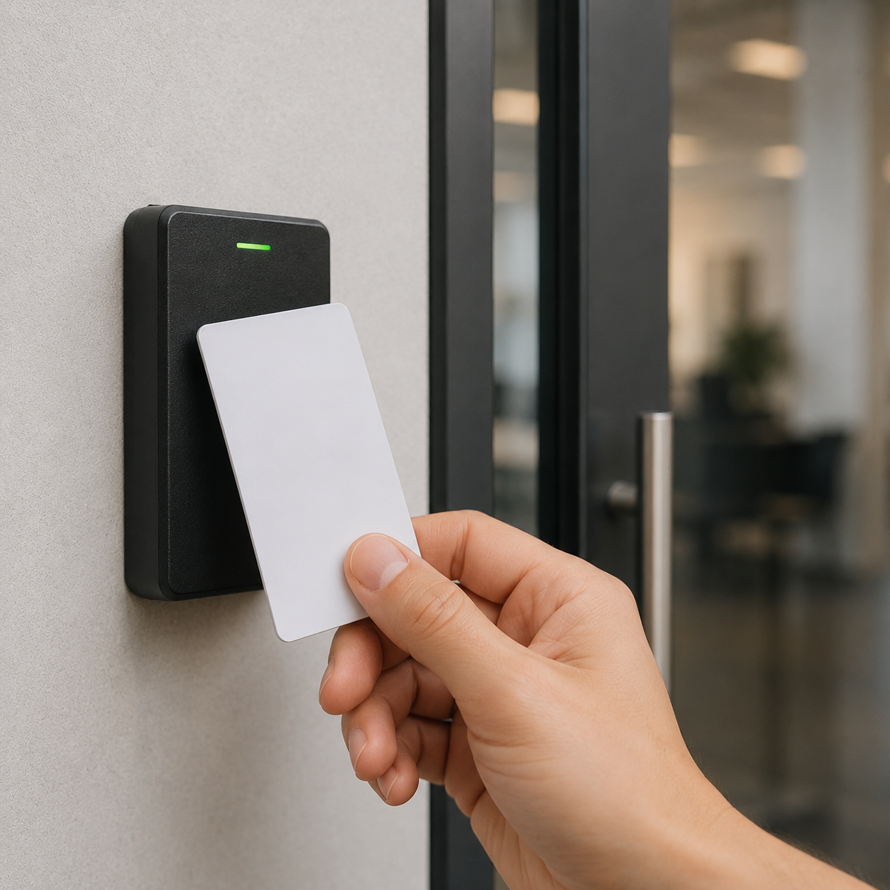 Accessing the office entrance