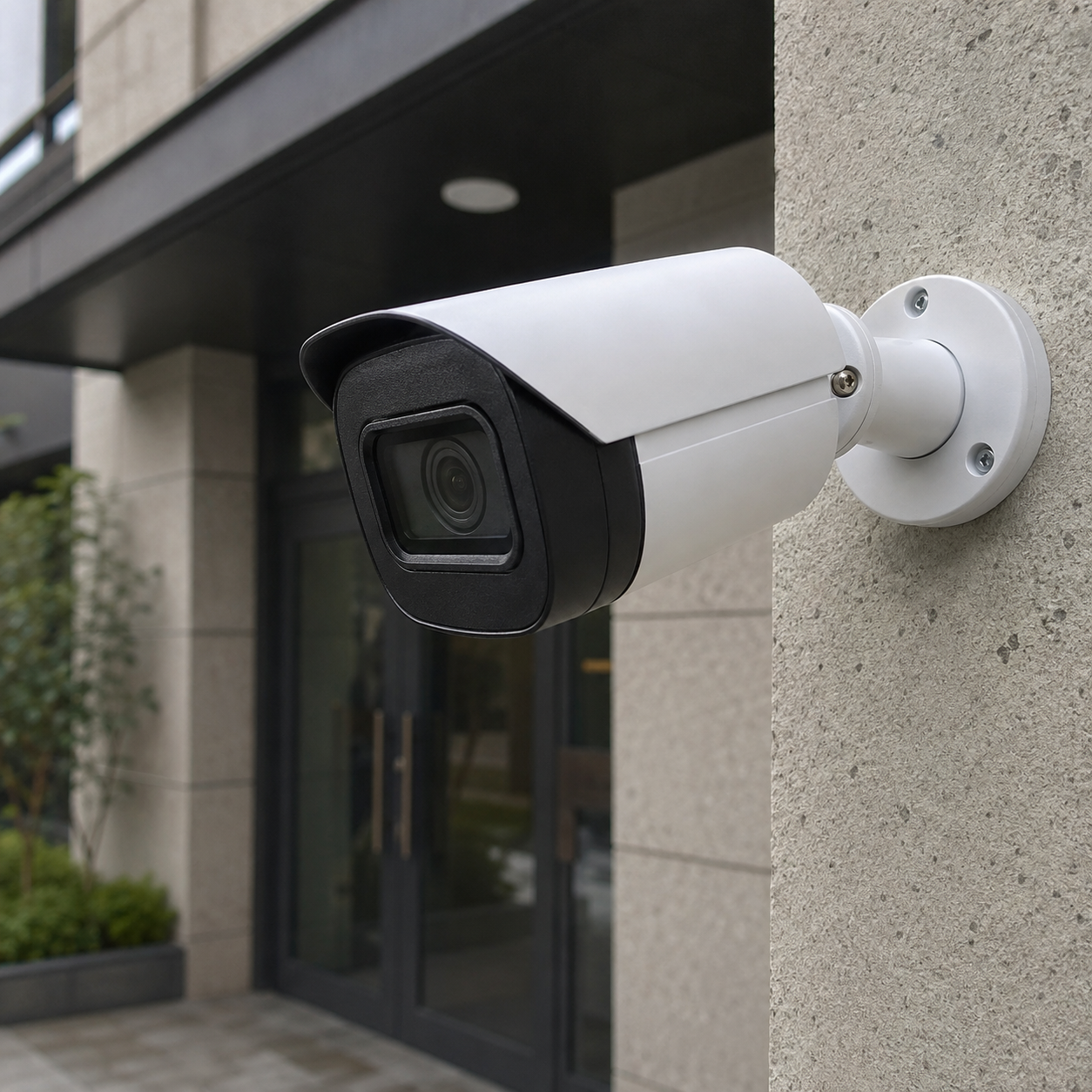 Single bullet security camera